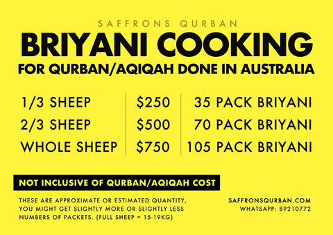 SHEEP (AUSTRALIA): Cook 50% Briyani (PALESTINE)